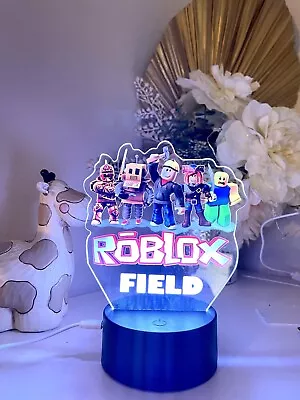 Personalized Roblox  Birthday Gift Table Lamp Acrylic Night Light Game Player • $49.99