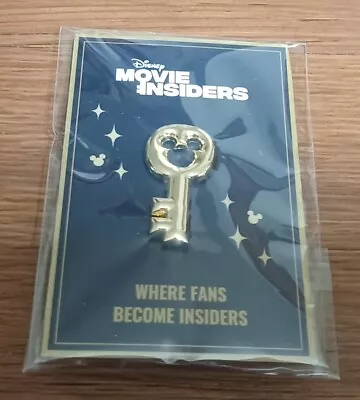 $6.79 • Buy Disney Movie Insiders Promo Mickey Key Collectible Lapel Pin New/Sealed