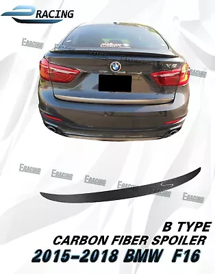 For 2015-2019 BMW X6 F16 Carbon Fiber Trunk Spoiler Lip  • $147.25