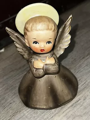 Vintage Napco Ware Angel Figurine Halo R3258 Mid Century 4.5  Tall Label • $25