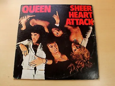 Queen/Sheer Heart Attack/1974 Elektra LP + Insert/USA Issue • £14.99