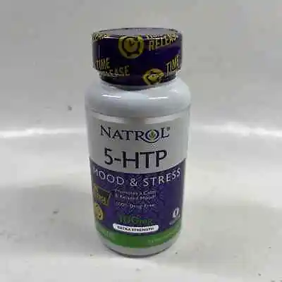 Natrol 5-Htp Extra Strength Mood & Stress - 100 Mg - 45 Tablets - Exp 09/24 • $8.49