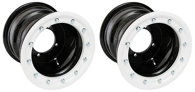 TRX 450r 400ex 300ex  Rear Wheels  Beadlock  9x8 3+5 4/110  Alba Racing  BW • $239