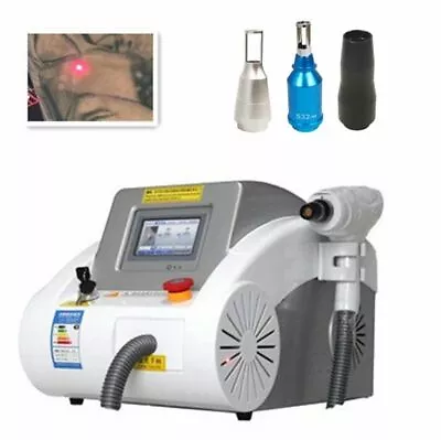 Pro Q Switch Nd Yag Laser 2000J Eyebrow Tattoo Removal Skin Rejuvenation Machine • £446