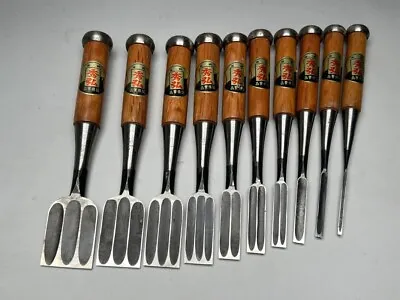 £278.56 • Buy Japanese Vintage Chisel 10set Nomi Made By Famous Blacksmith All Hidehiro /26m