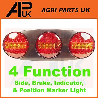 12V LED Trio Rear Tail Light Lamp Daxara Maypole Erde Paxton Brenderup Trailer • $74.35