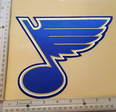$12.23 • Buy HUGE ST. LOUIS BLUES IRON-ON PATCH - 7  X 8 