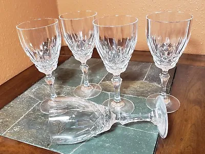 (4) Kristal Zajecar  Nobility  Water Goblets Glasses 7 3/8  Set Of 4 • $14.99