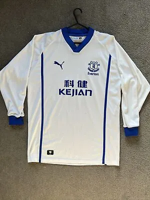 Everton 2002/03 Away Long Sleeve Football Shirt Vintage Original Mens Puma M • £55