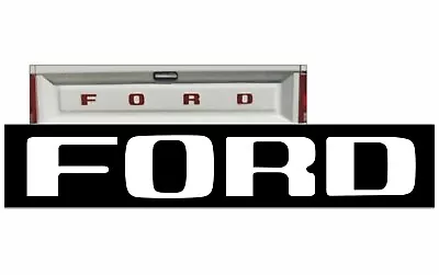 Vintage Ford Truck Tailgate Vinyl Decal Sticker Vehicle Truck White • $11.18