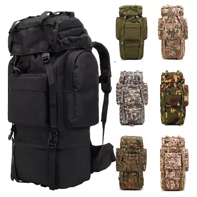 65L Military Tactical Backpack For Men Daypack 3 Day Bug Out Bag Hiking Rucksack • $8.99