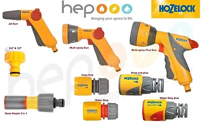 HOZELOCK Quick Connection Hose Pipe Attachment Watering Spray Guns / Multi Spray • £7.98