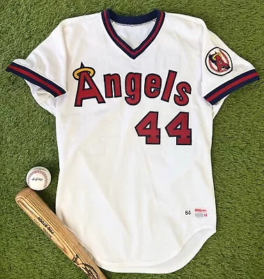 Team Issued California Angels Reggie Jackson Baseball Jersey Vintage LA Anaheim • $329.99