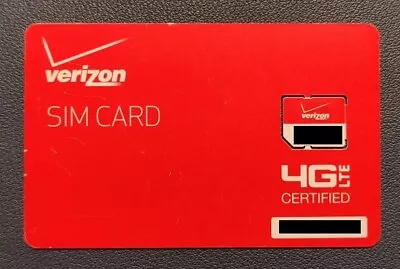 Verizon 4G LTE Micro SIM Card For Verizon Smartphones - BULKSIM3FF-D • $5.55