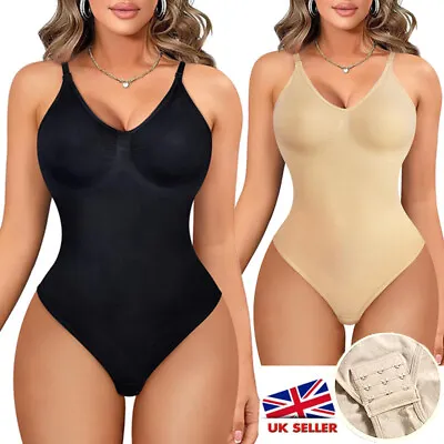 Slimming Full Body Shaper Underwear Tight Shapewear Tummy Control Bodysuit Tops • £8.79