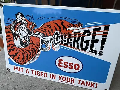 Vintage Style Esso Put Tiger In Tank  Heavy Steel Metal Quality Sign • $49.99