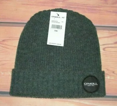 Mens O'neill Green Beanie Hat Cap One Size • $19.90