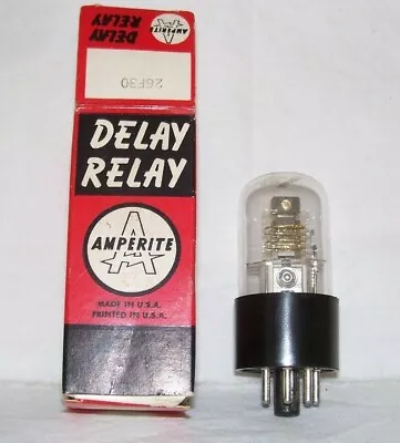 $7.95 • Buy NOS Amperite 26F30 Flasher Delay Relay Vacuum Tube In Original Box