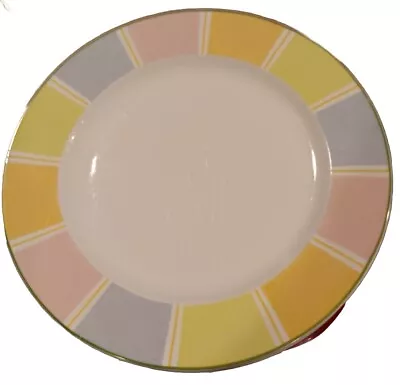 Villeroy & Boch Twist Color Stripes 10-1/2  Dinner Plate Bin 1129 • $12.95