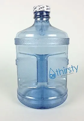 Drinking Water Bottle Reusable Half Gallon 1.89 L Jug Canteen Container Blue USA • £10.60