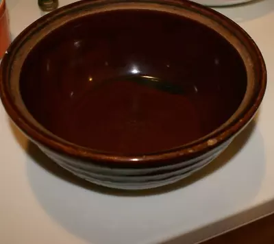 Vintage Marcrest Stoneware Daisy Dot Brown Serving Dish Bowl Oven Proof NO LID • $10
