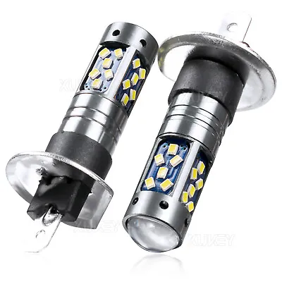 2x H1 LED Car Lights Headlight Fog Lamp Bulbs Kit H/Lo Beam 6000K White 27-SMD • $10.72