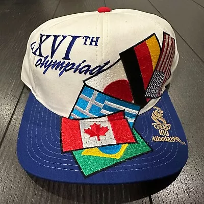 Vintage Starter 1996 Atlanta Summer Olympics World Flags Snapback Hat Cap • $49.99