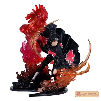 Anime Ninja Shippuden Uchiha Sasuke Fire Battle Action Figure Statue Toy Gift B • $39.99