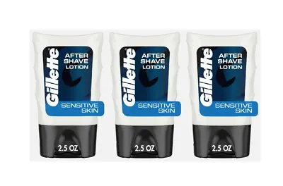 Gillette After Shave Lotion For Men Hydrating Moisturizer 2.5 Oz 3 Pack • $24.43