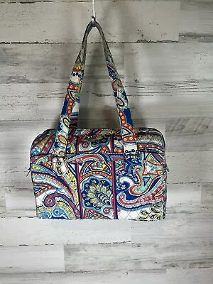 Vera Bradley Small Duffel Travel Bag In Marina Paisley • $25.99