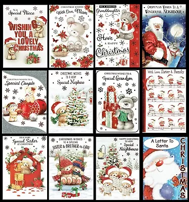 Christmas Cards Friends Relation ~ SOMETHING FOR EVERYONE ~ ONLY 99p Each Card • £0.99