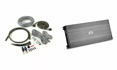 NVX NBA201 700W Class-AB 2-Channel Amplifier With Belva 4 Gauge Amp Wiring Kit • $144.98