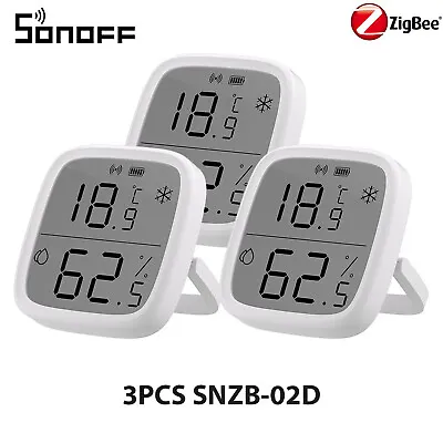 SONOFF SNZB-02D ZigBee Temperature Humidity Sensor Compatible Alexa/Google Home • £35.99