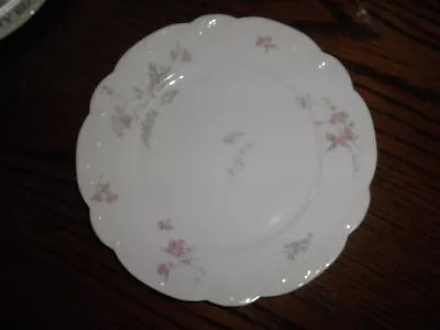 A Lanternier Limoges France 10” Dinner Plate Flowers And Ribbon Limoges France • $15