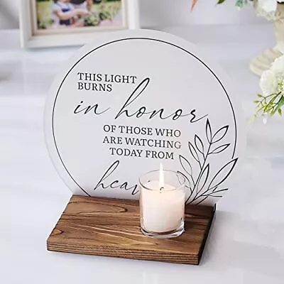 AW BRIDAL Sympathy Gifts Memorial Candle In Memory Of Loved One Wedding Signs... • $53.35