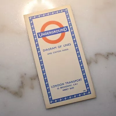 London Underground Tube Map May 1961 (561/1522Z/500000 (A)) • £21