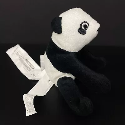 Ikea Djungelskog Baby Panda Bear Plush 4  Mini Stuffed Animal Black And White • $9.99