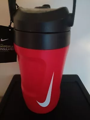 $20 • Buy NEW Nike™ 64oz Hyperfuel™ Insulated Water Jug Red / Anthracite / White