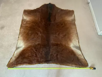 Vintage Antique EDES ROBE TANNING CO Tanned Hide Fur Lap Blanket Carriage Sleigh • $1988