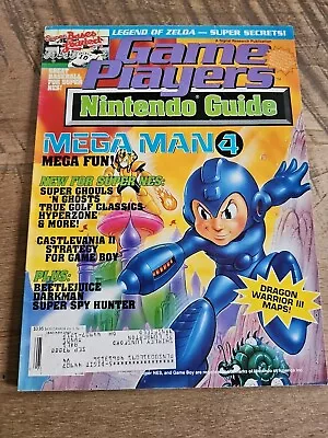 Game Players Nintendo Guide January 1992 Mega Man 4 NES Cover • $10.99