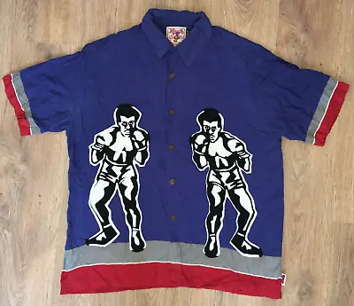 Mambo Loud Shirt Mens RARE Vintage Boxers Boxing Kilross Lad Hawaii Shirt Size M • $110.49