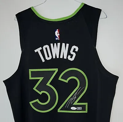 Karl-Anthony Towns Signed NBA Authentic ADV (Jordan Brand) Statement Jersey JSA • $385