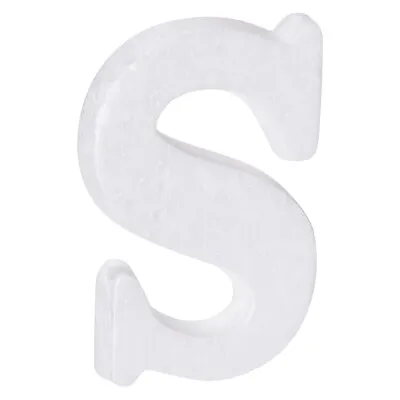 £3.45 • Buy Foam Letters S Letter EPS White Polystyrene Letter Foam 100mm/4 Inch