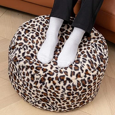 $40.28 • Buy  Animal Pouf Ottoman Unstuffed ,Floor Pouf, Ottoman Leopard Print Pouf Cover