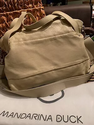 NEW Mandarina Duck - Tracolla Ligi Cement Hobo - 131DCT0205Y - TAUPE AUTHENTIC • $125