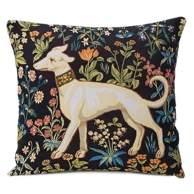 Dog Facing Left William Morris Tapestry Pillow Sofa Couch Decorative Pillow 18  • $32.95