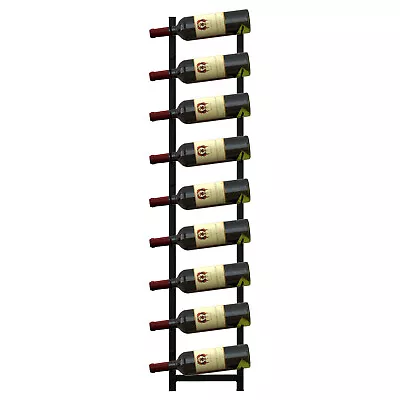 9 Bottles Metal Wine Display Holder Organizer Wall Mounted Wine Rack • $34.99