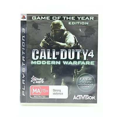 Call Of Duty 4: Modern Warfare GOTY Edition - Sony Playstation 3 / PS3 Game • $14.99