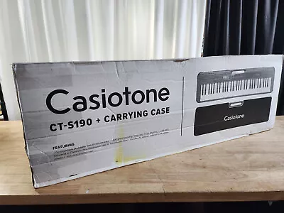 $95.99 • Buy NEW- SEALED - Casio Casiotone CT-S190 Electronic Keyboard Piano - 61 Key Black