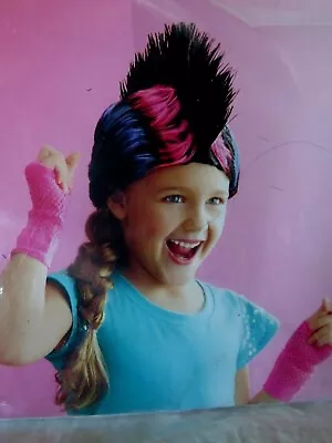 $8 • Buy Spritz Mohawk Wig Hair Costume Party Trick Or Treat Cosplay Black Multi-Color 
